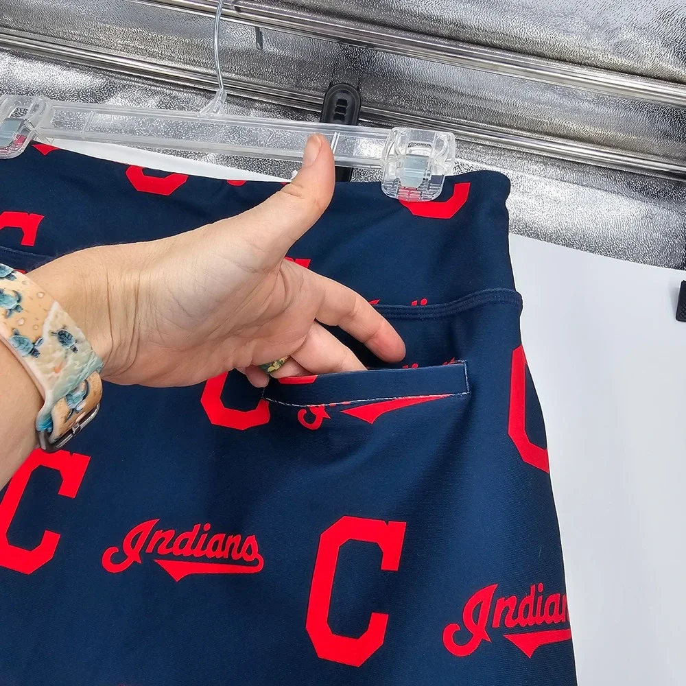 Loudmouth Cleveland Indians Active Skort S Navy MLB Logo Golf Skirt‎ Deadstock